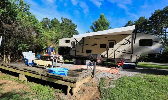 Bogue Chitto State Park - The park offers bottomland camping near the river, along with upland camping