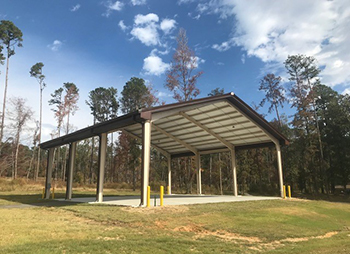 Lake D'arbonne event pavilion.