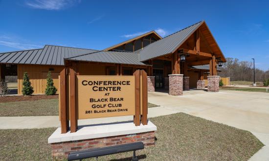 conference center sign at black bear golf club